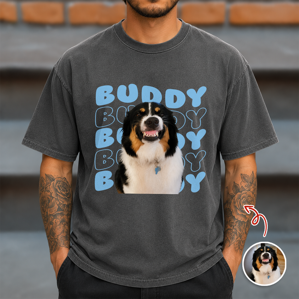 Custom Dog Photo Comfort Shirt, Personalized Gift for Dog Lovers CH07 180018
