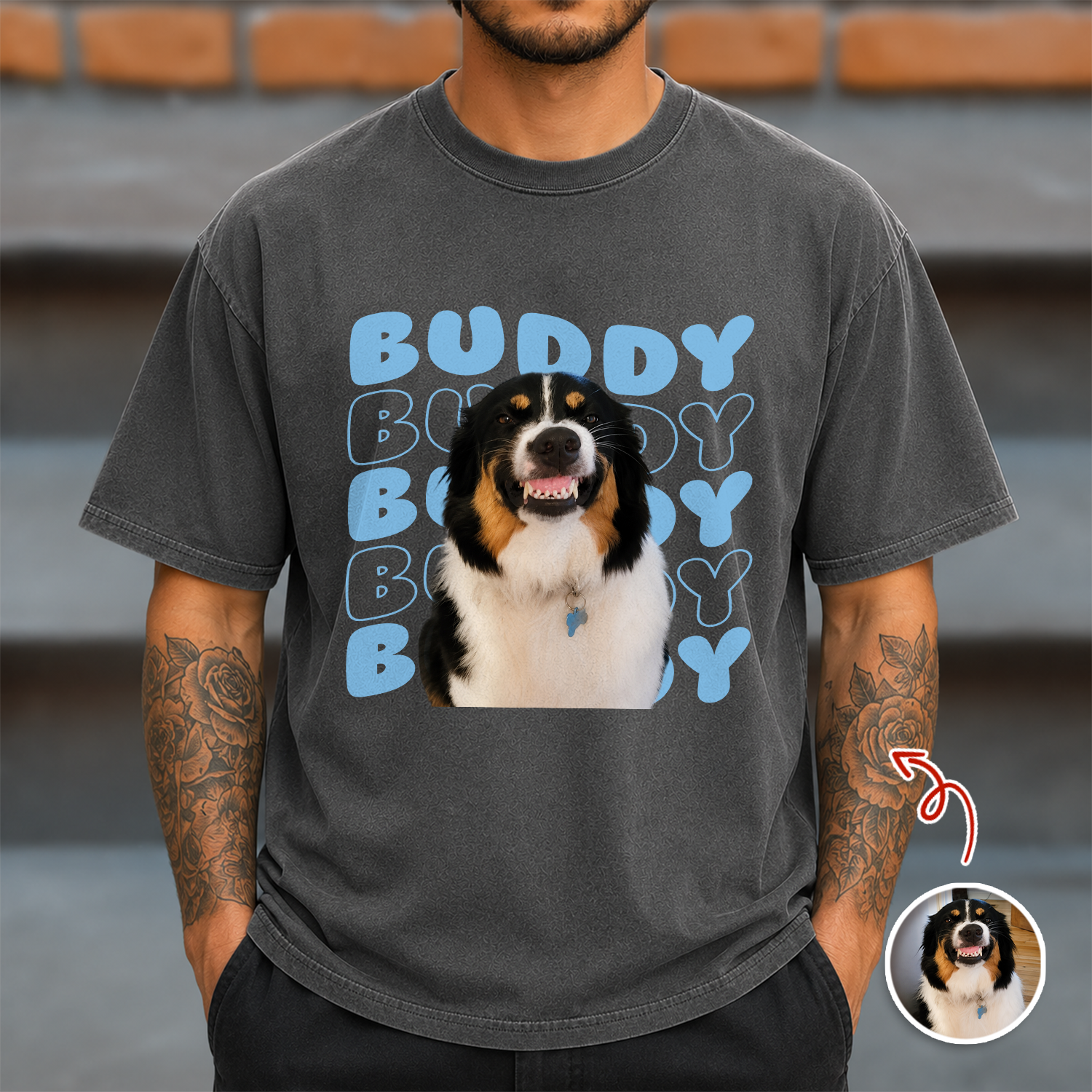 Custom Dog Photo Comfort Shirt, Personalized Gift for Dog Lovers CH07 180018