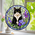 Custom Dog Cat Portrait Photo Stained Glass Suncatcher, Pet Memorial Gift LM32 669525