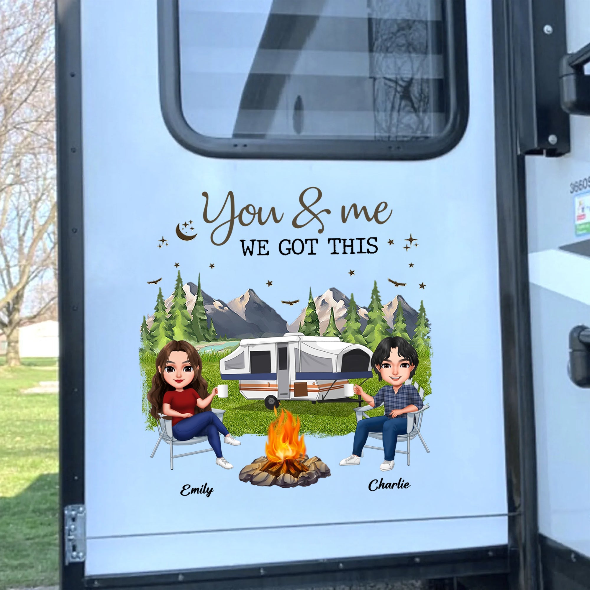 Personalized You & Me We Got This Camping Decal - Gift For Campers HO82 902936