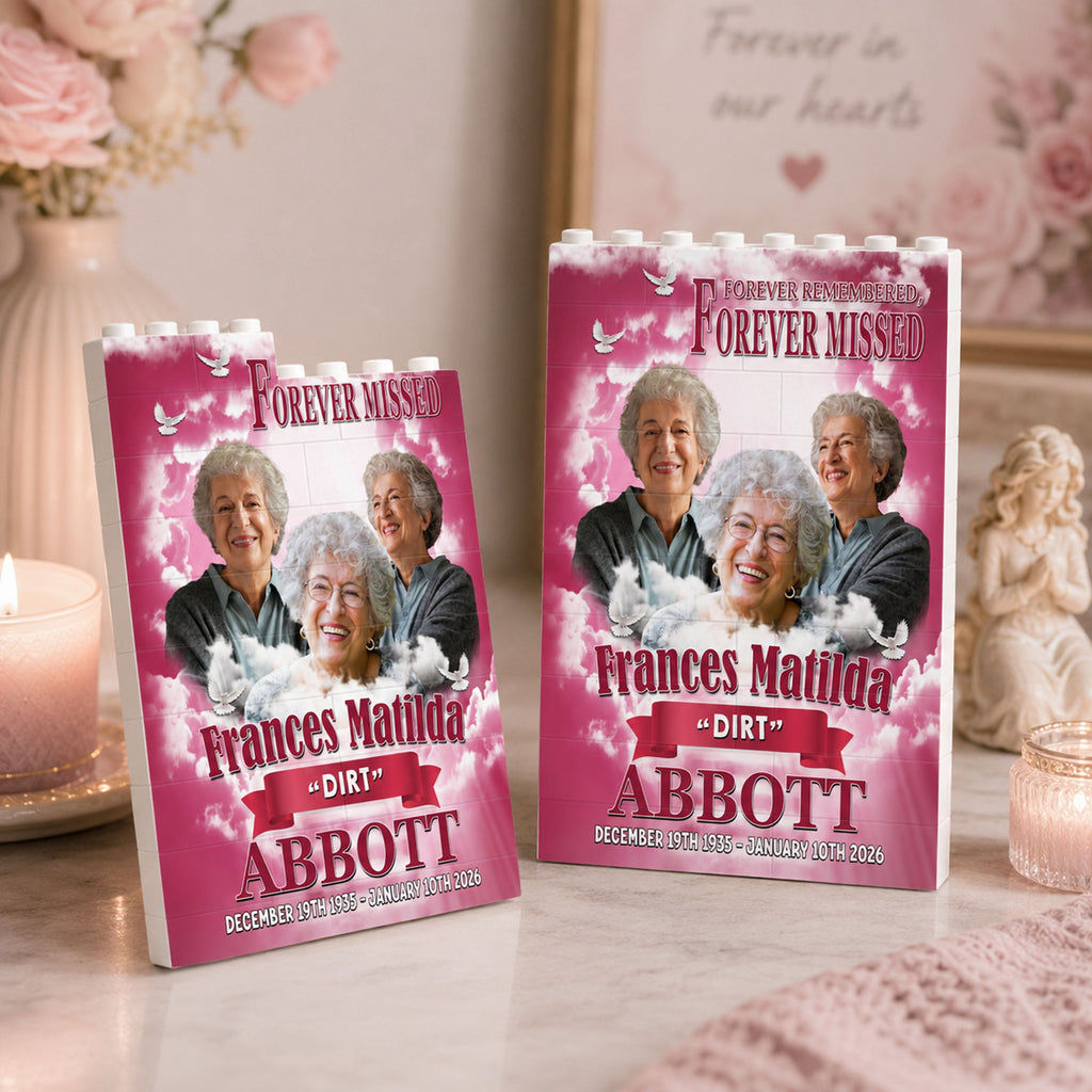 Custom Photo In Loving Memory Memorial Building Brick Block TH10 170279