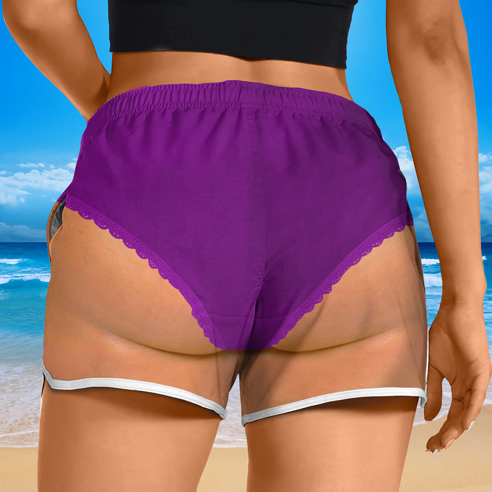 Funny Man Face Women's Beach Short Summer Vacation Gift CH07 180108