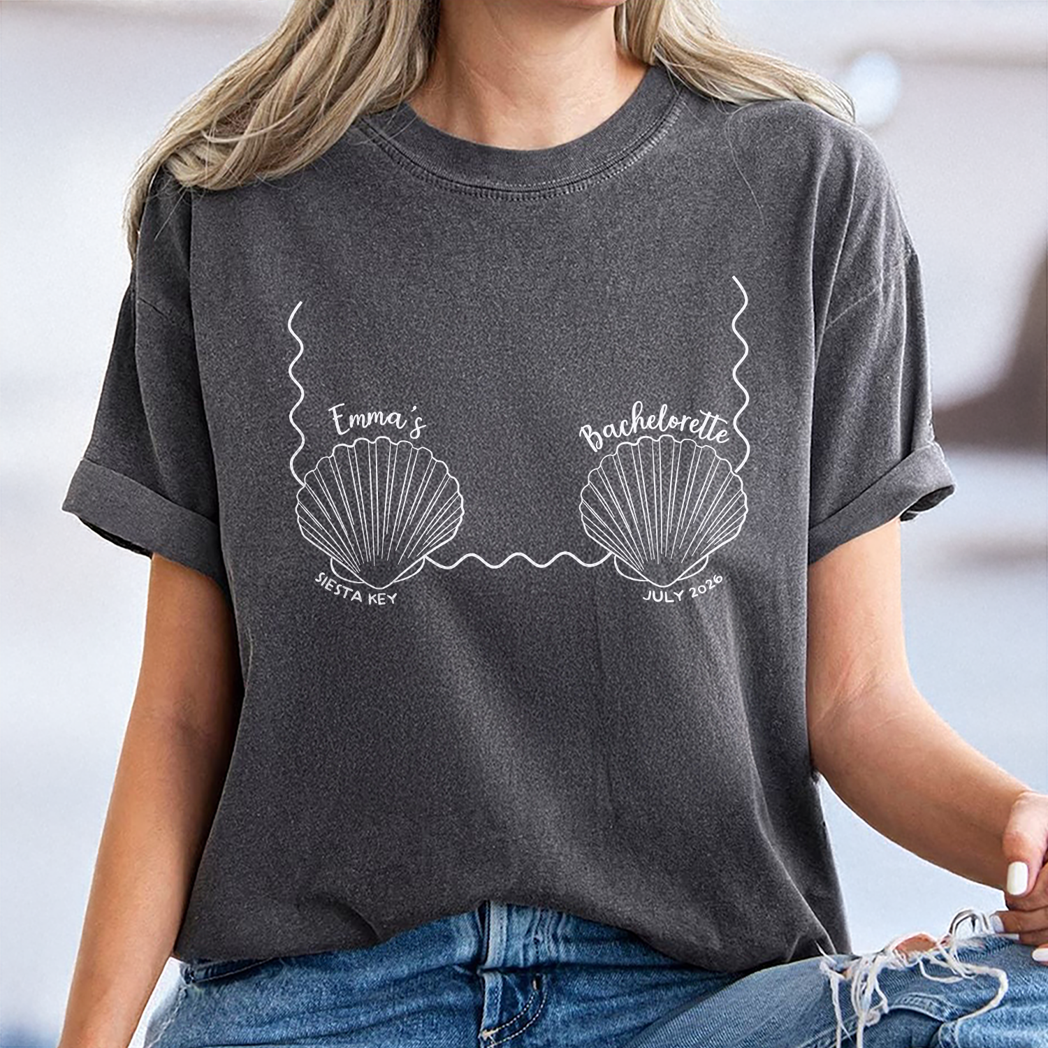 Personalized Mermaid Beach Bachelorette Comfort Shirt – Bride Tribe Gift LM32 669495