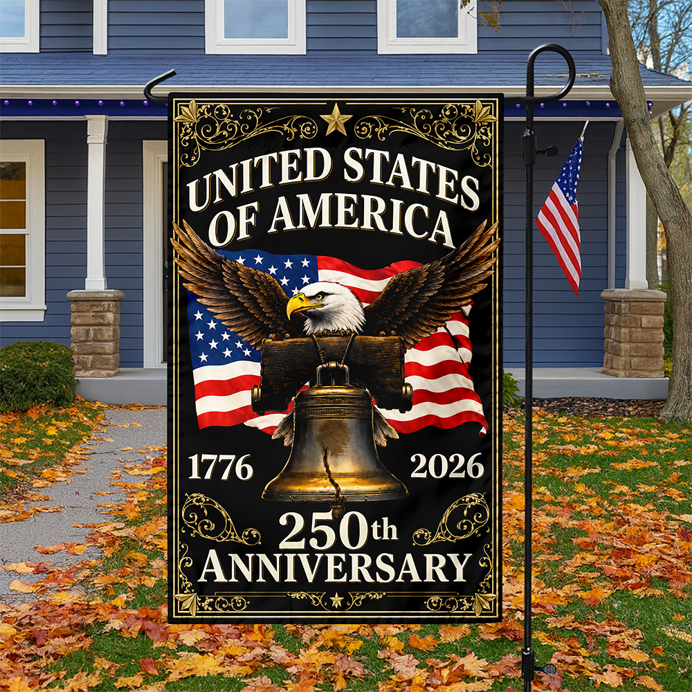 Personalized 250th Anniversary 1776–2026 Eagle & Liberty Bell Garden Flag LM32 669267