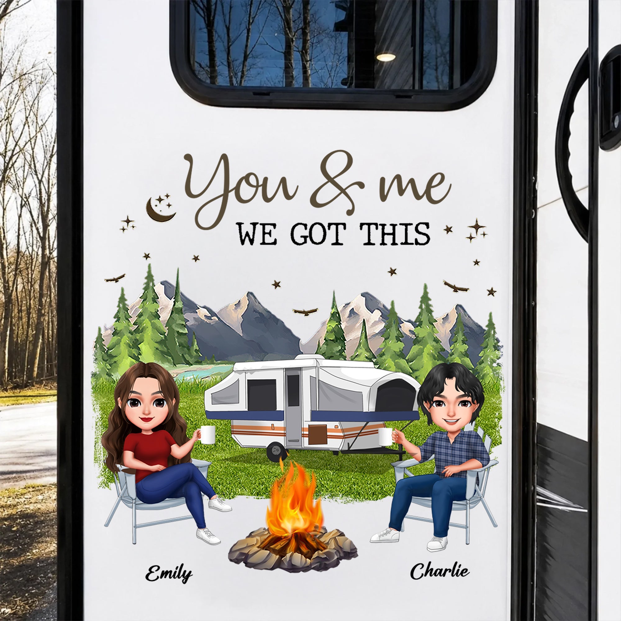 Personalized You & Me We Got This Camping Decal - Gift For Campers HO82 902936