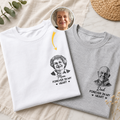 Custom Photo Forever In My Heart White Shirt - Personalized Memorial Sympathy Gifts For Loss Of Mom, Dad CH07 180098