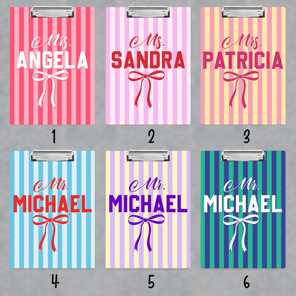 Custom Name Teacher Clipboard, Personalized Acrylic Paper, Appreciation Gift HO82 902906