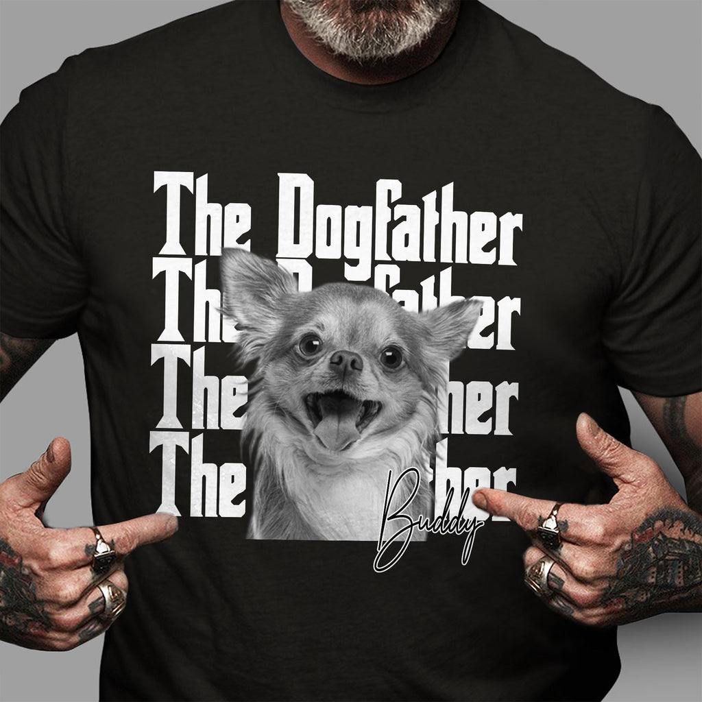 Personalized Vintage Photo The Dogfather Catfather Comfort Shirt For Dog Cat Lovers HA75 921568