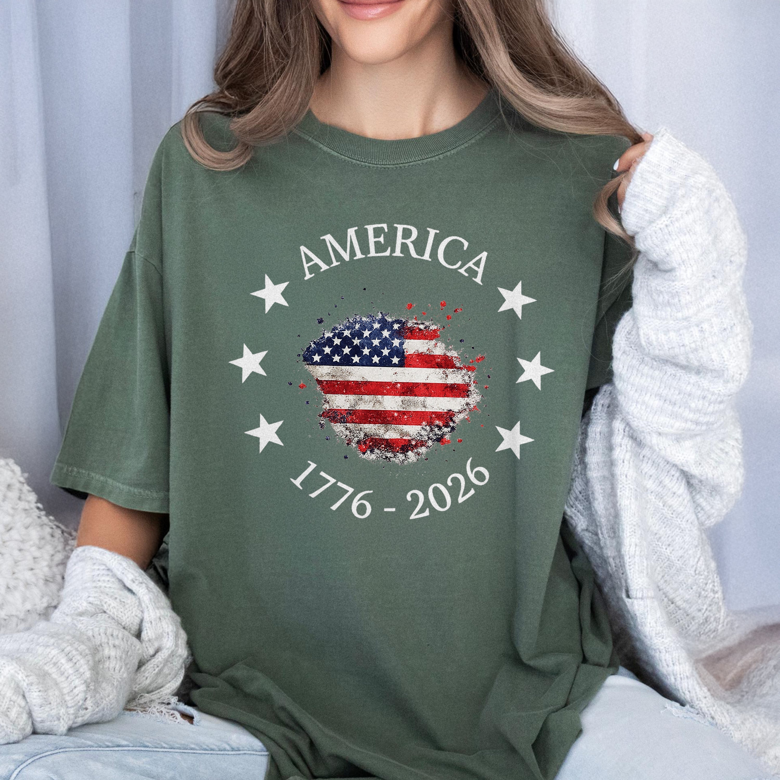 America 250th Anniversary 1776 – 2026, Vintage USA Flag Patriotic Comfort Shirt TH10 170123