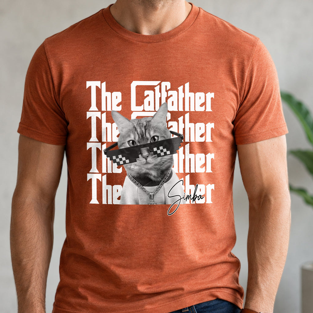 Personalized Vintage Photo The Catfather Comfort Shirt For Cat Lovers HA75 921570