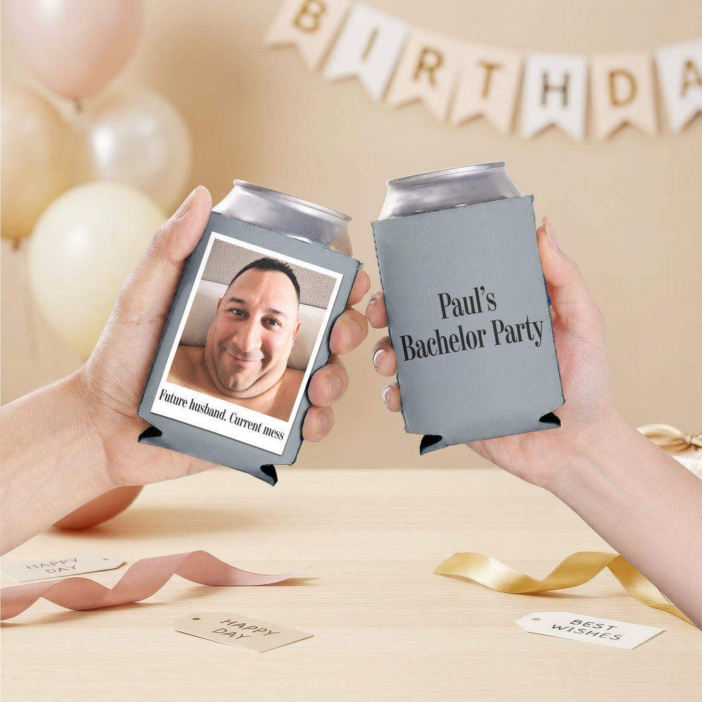 Personalized Vintage Photo Can Cooler Birthday Gift for Him Her LM32 669455