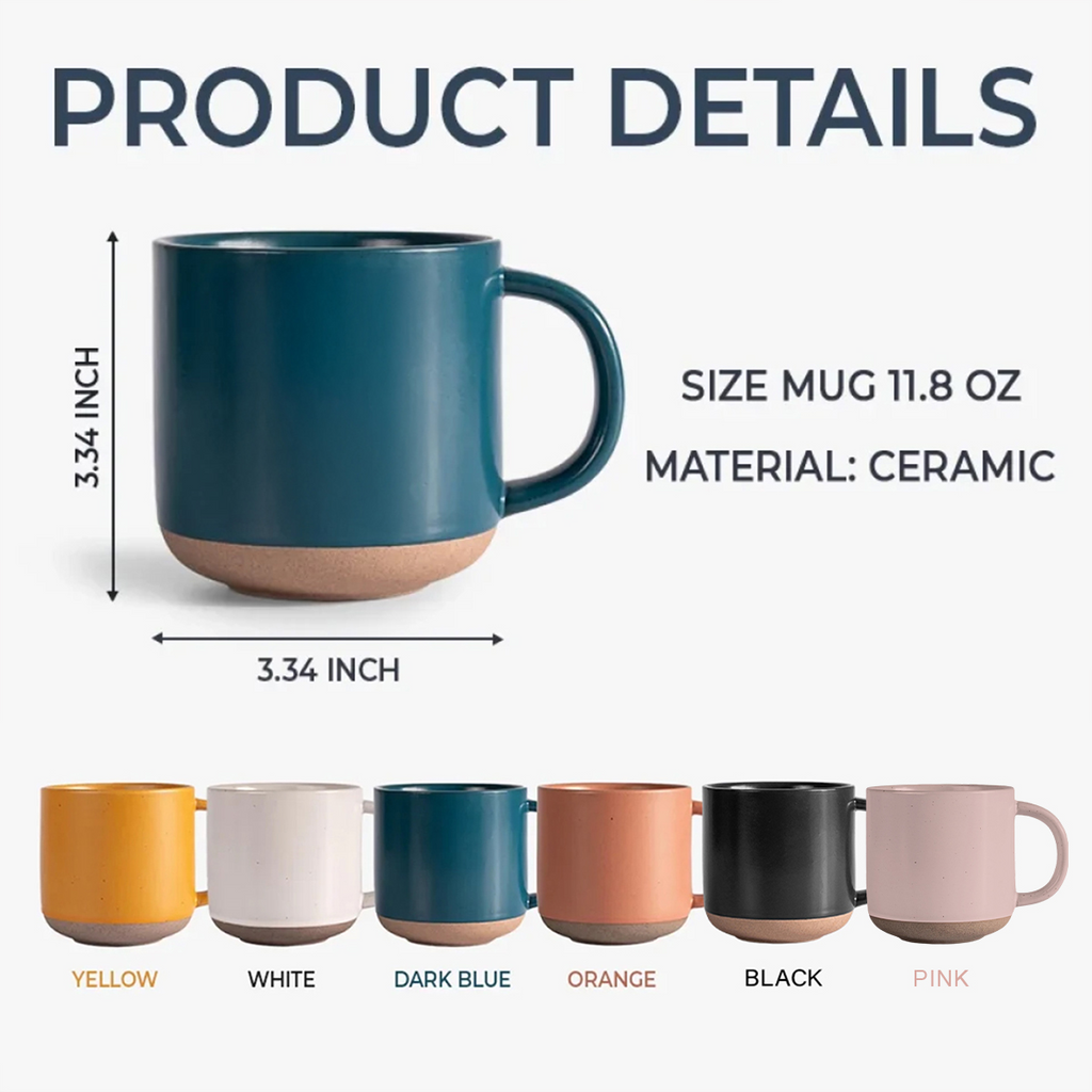 Custom Portrait Photo Love Dad Keepsake Engraved Pottery Mug LM32 669147