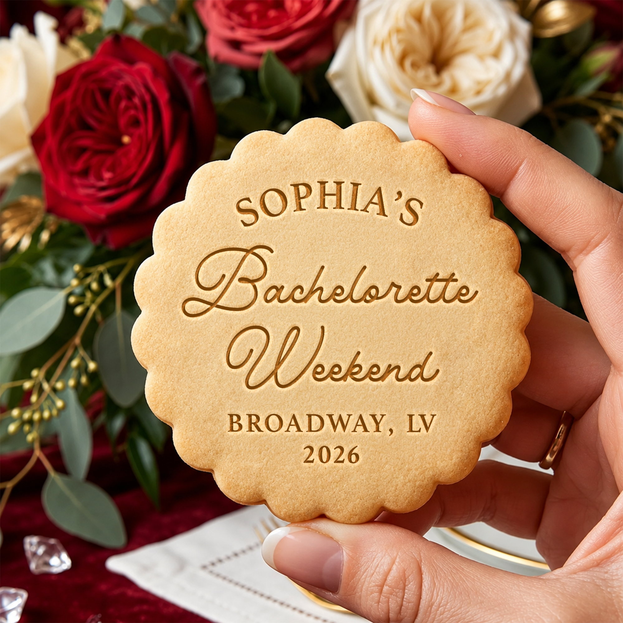 Personalized Cookie Stamp Bachelorette Party, Bridal Party Gift Custom Party Favors HA75 921826