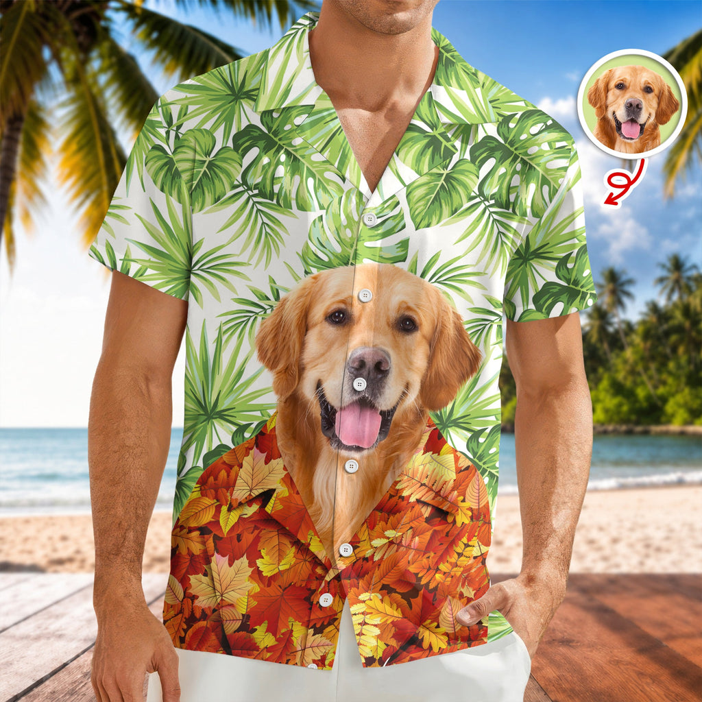 Custom Funny Dog Cat Photo Tropical Summer Hawaii Shirt LM32 669509