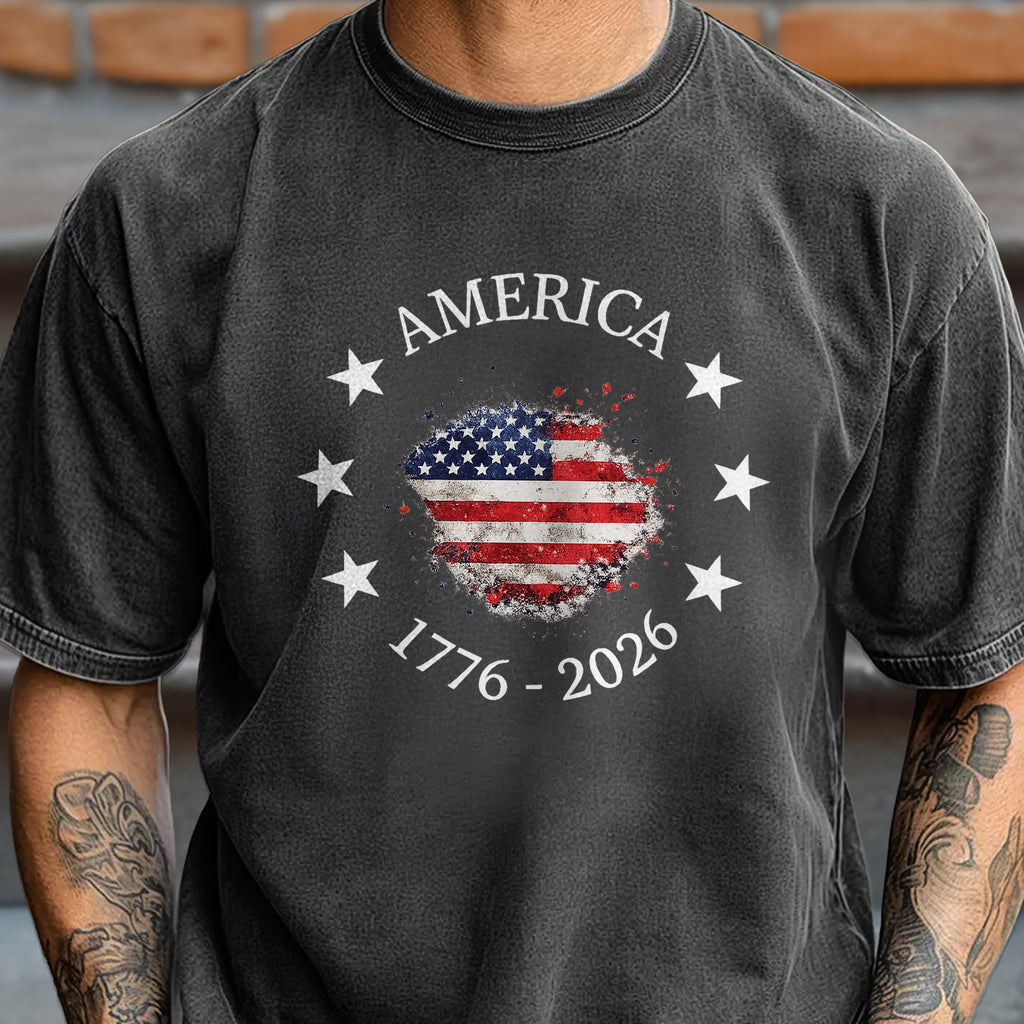 America 250th Anniversary 1776 – 2026, Vintage USA Flag Patriotic Comfort Shirt TH10 170123