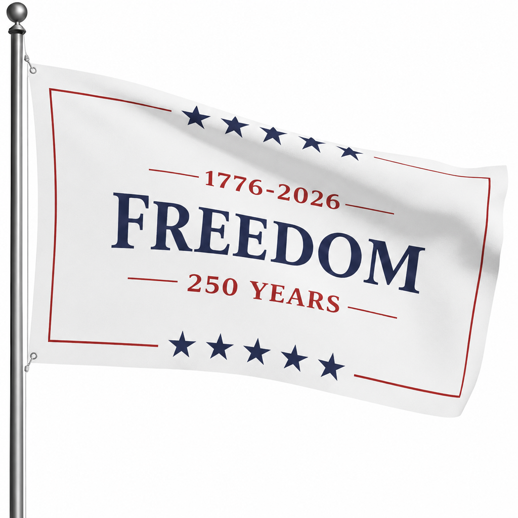 250 Years Freedom, 250 Years Patriotic American 1776 - 2026 Garden Flag TH10 170059