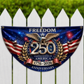 USA Eagles 250th Anniversary Semiquincentennial 1776-2026 Non-Pleated Fan Flag HO82 902822