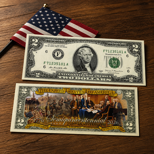 Pack of 20 – 2026 Semiquincentennial USA 250th Anniversary Commemorative Bills Funny 4th of July Gift CH07 911798