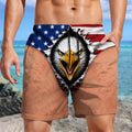 Custom Funny Patriotic Men Beach Short, Summer Vacation And Travel Gifts For Men HA75 921858