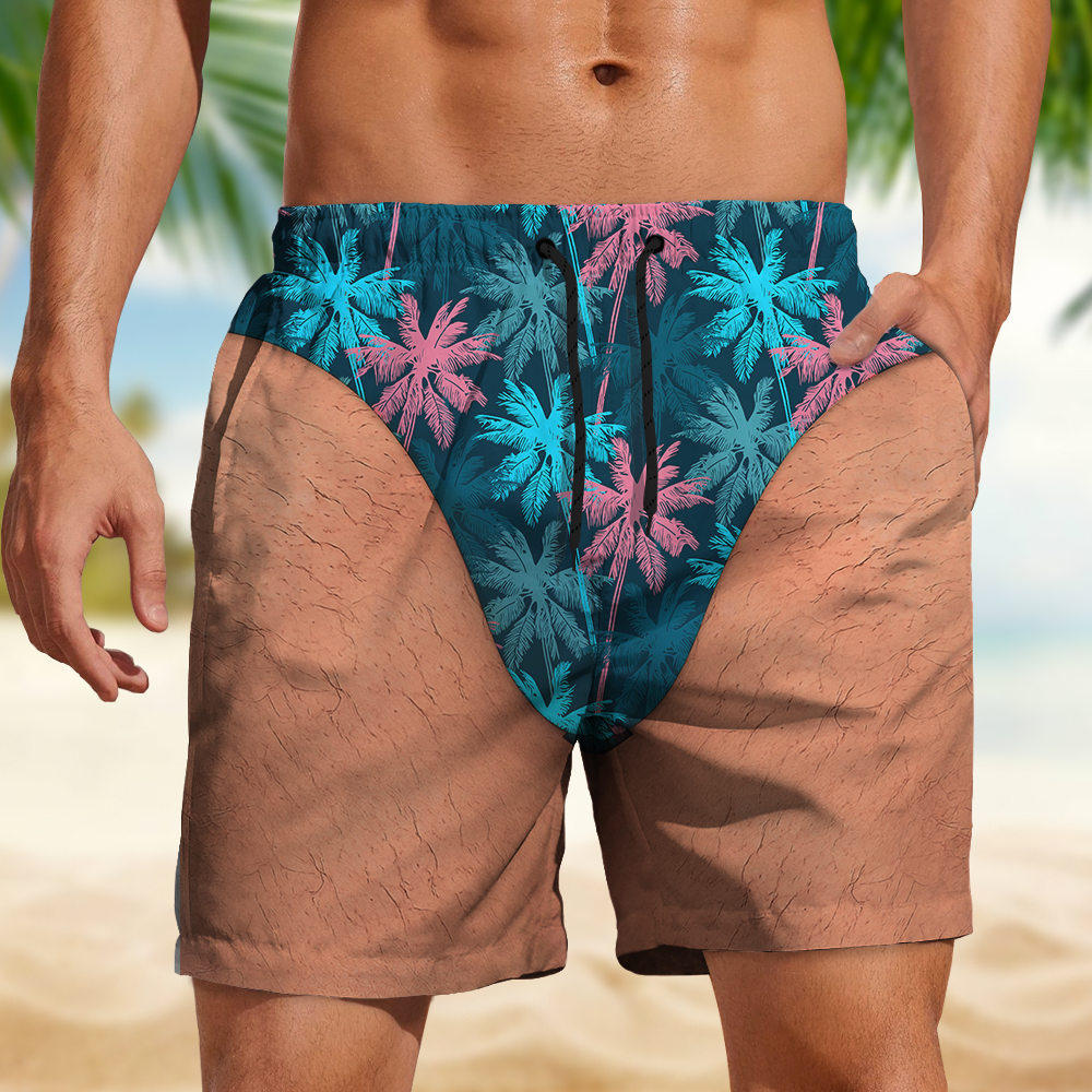 Custom Funny Body Hawaiian Beach Short, Personalized Summer Vacation And Travel Gifts For Men HO82 903082