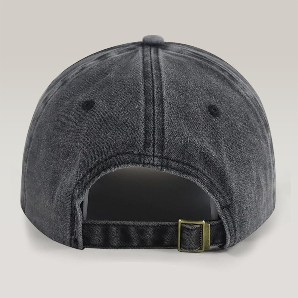Personalized Vintage Photo Dad, Mom Washed Denim Baseball Cap HA75 921364