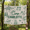 Custom Name Welcome To Camp Tapestry Banner - Personalized Gift For Camping Lovers HO82 902960