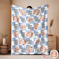 Custom Baby Face Best Dad, Mom Ever Personalized Gift for Parents Blanket HA75 921480