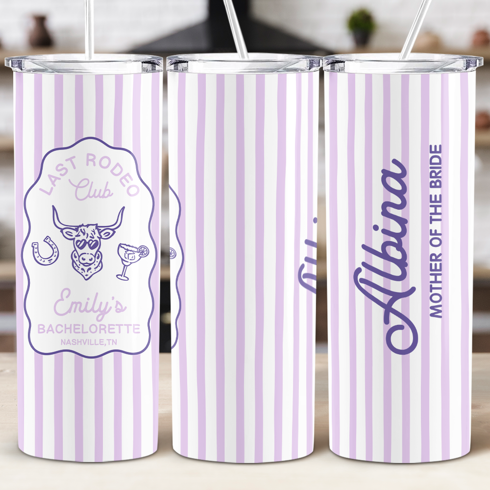 Custom Name Beach Icon Skinny Tumbler - Personalized Summer Party Cup HO82 902992