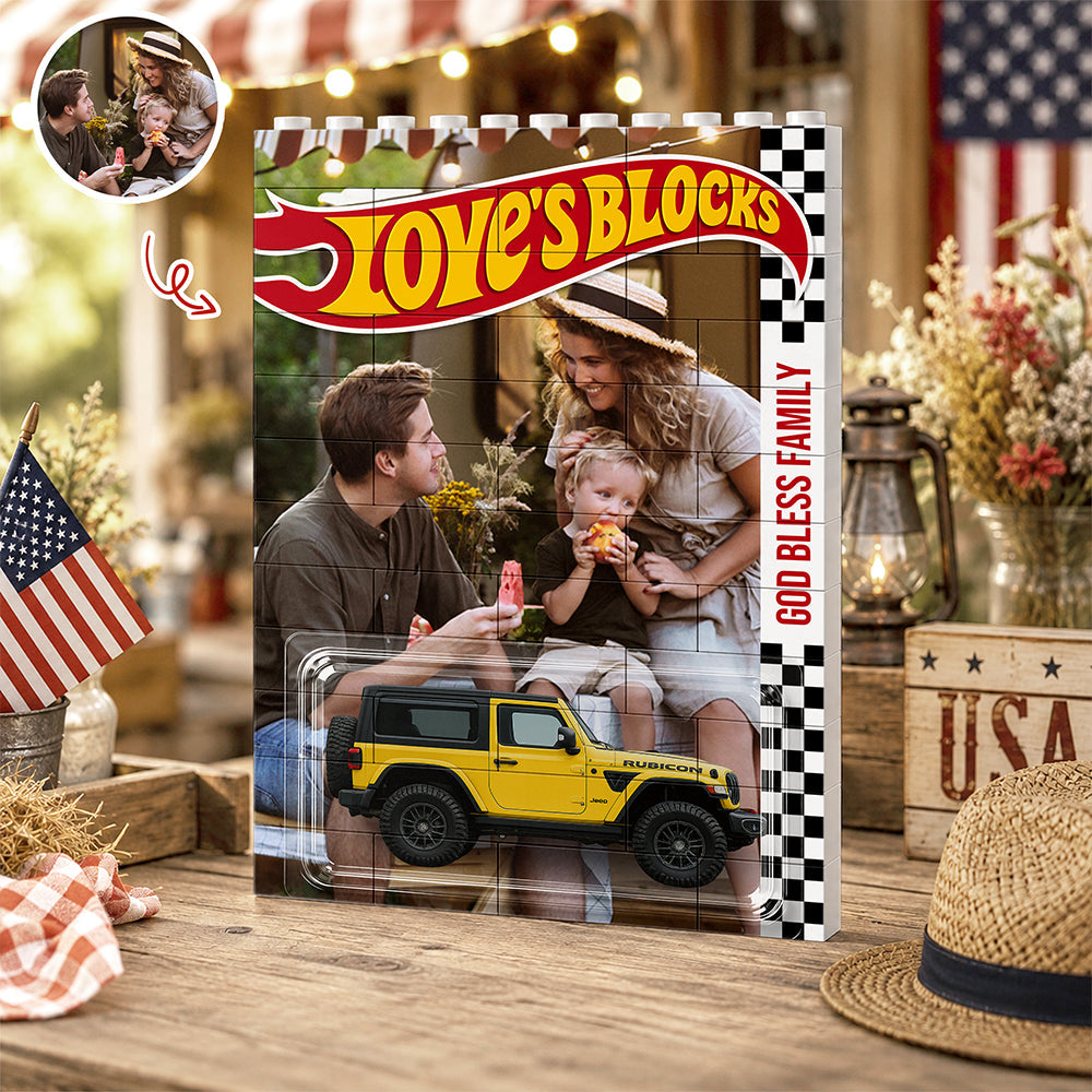 Custom Photo Dad's Blocks Personalized Building Brick Block Gift LM32 669327