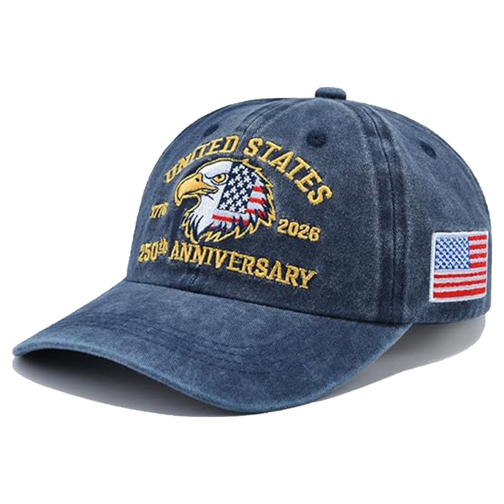 American Bald Eagles United States 250 Years Anniversary Baseball Cap LM32 669183
