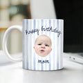 Custom Baby Face Happy Birthday Print Full Mug Gift For Dad, Mom HA75 921730