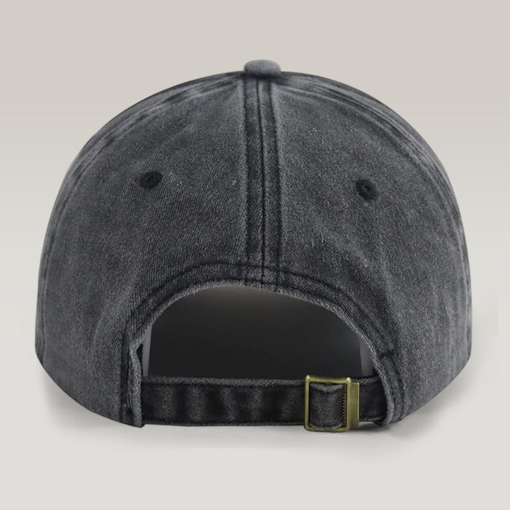 Custom Dog Photo Washed Denim Baseball Cap Vintage Style TH10 170387
