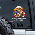 Patriotic Eagle 250 Years of Freedom Car Window Decal Sticker CH07 911686