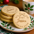 Custom Name Baby Coming Soon Cookie Stamp - Personalized Baking Gift for Baby Shower HO82 903052