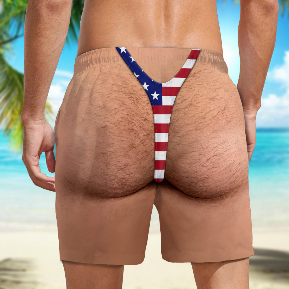 Custom Funny Patriotic Me Beach Short, Summer Vacation And Travel Gifts For Men HA75 921864