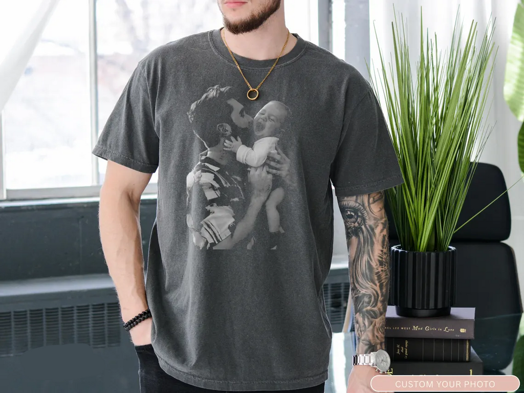 Custom Photo Dad And Kid Comfort Shirt For Father's Day TH10 170105