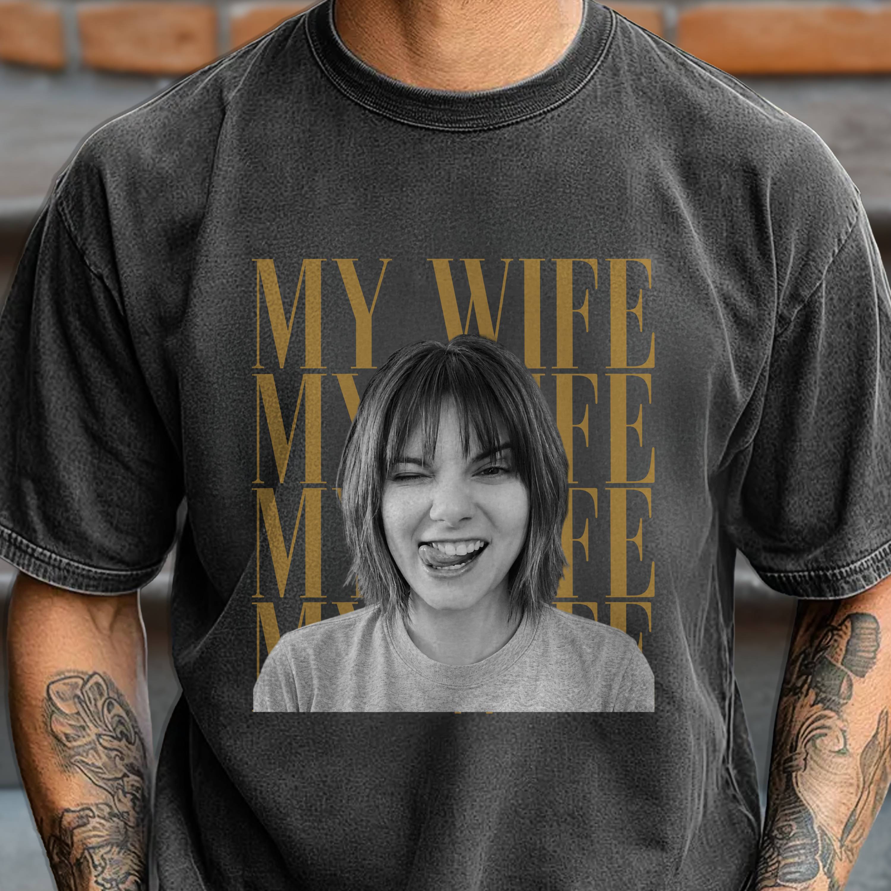 Custom Photo My Wife Only You Family Vintage Comfort Shirt - Gift For Couple, Wife, Husband, Funny Gift for Her/Him HO82 903064
