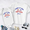 Custom Name Born in 2026 America’s 250th Year Embroidered Effect Baby Onesie LM32 669207