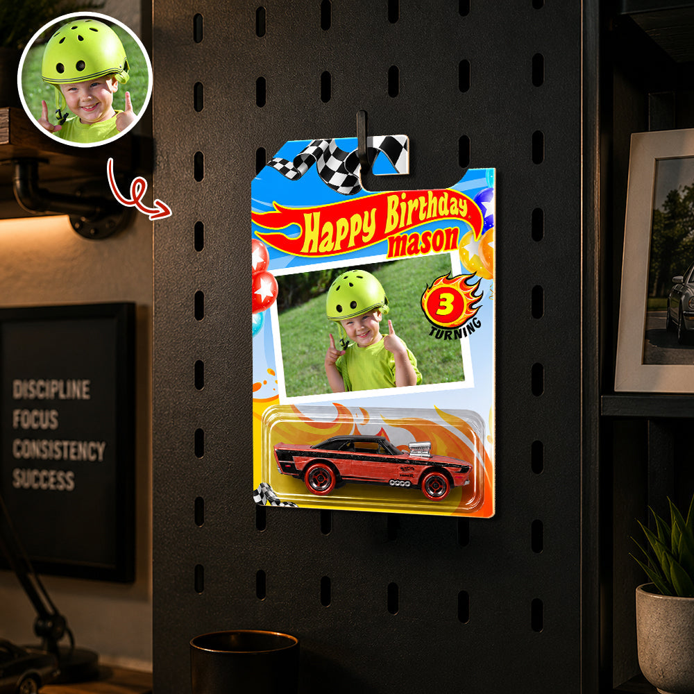 Custom Photo Happy Birthday Wheels Toy Car - Personalized Birthday Gift HA75 921536