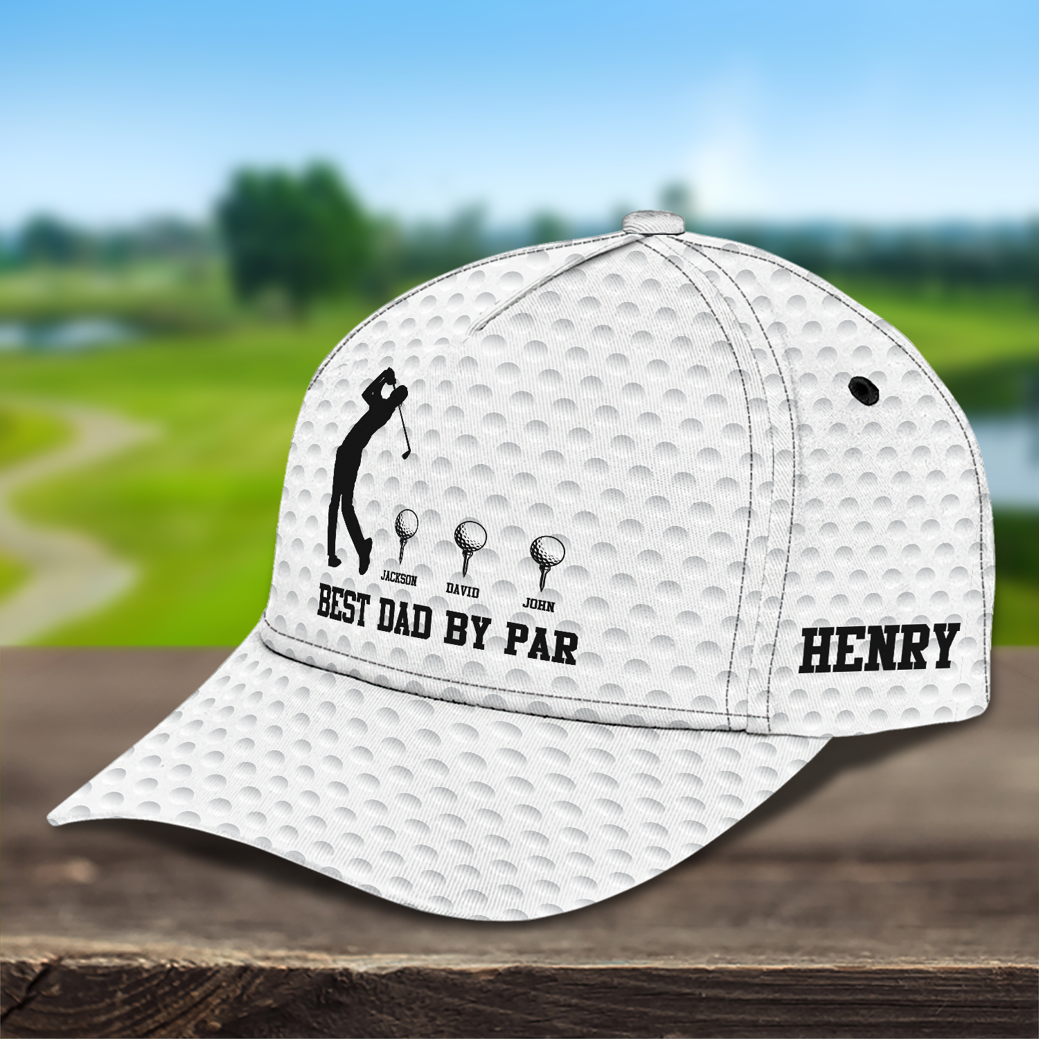 Personalized Best Dad By Par Golf AOP Classic Cap Father's Day Gift CH07 911450