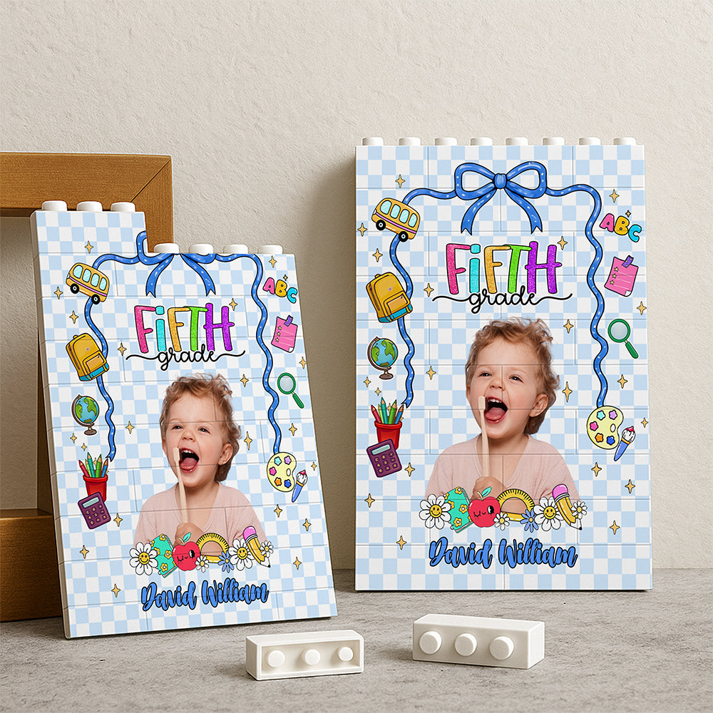 Custom Kid Photo Building Brick Blocks With Grade - Personalized Gift For Kids HA75 921640