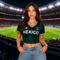 Custom Name Mexico Split Soccer Personalized Jersey Crop Tee For Sport Lovers HA75 921804